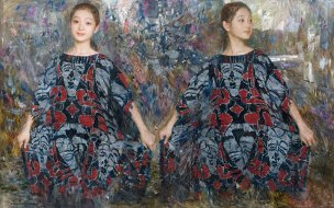 近现代 陈衍宁 油画 101x63[人物]