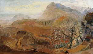近现代 吴冠中 北国春晓 62x36[风景] 