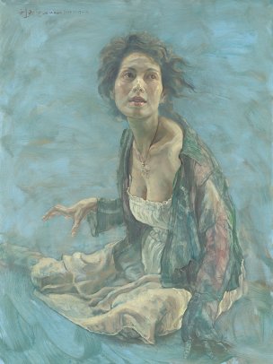近现代 刘亚明 玉春 60x80[人物] 