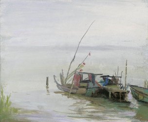 近现代 钱绍武 水粉画系列15-20x27[风景]