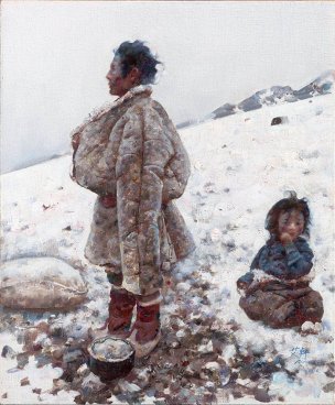 近现代 艾轩 大雪山[人物]