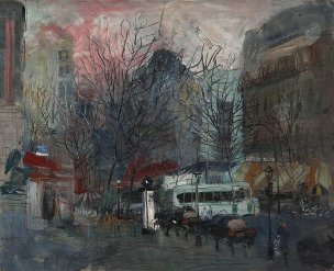 近现代 王绪兵 街景[风景]