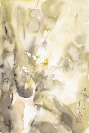 近现代 毛得墚 水彩-静物二[抽象]