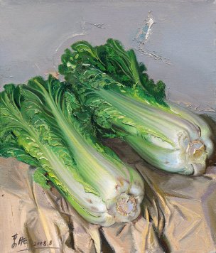 近现代 忻东旺 白菜-1[静物]