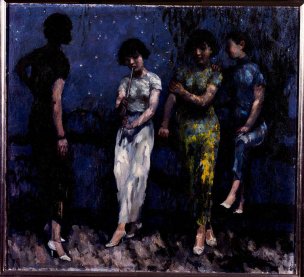 近现代 徐悲鸿 月夜 412MB[人物] 