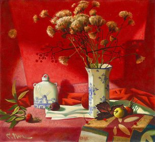 近现代 佚名 花-59x64.3[静物]